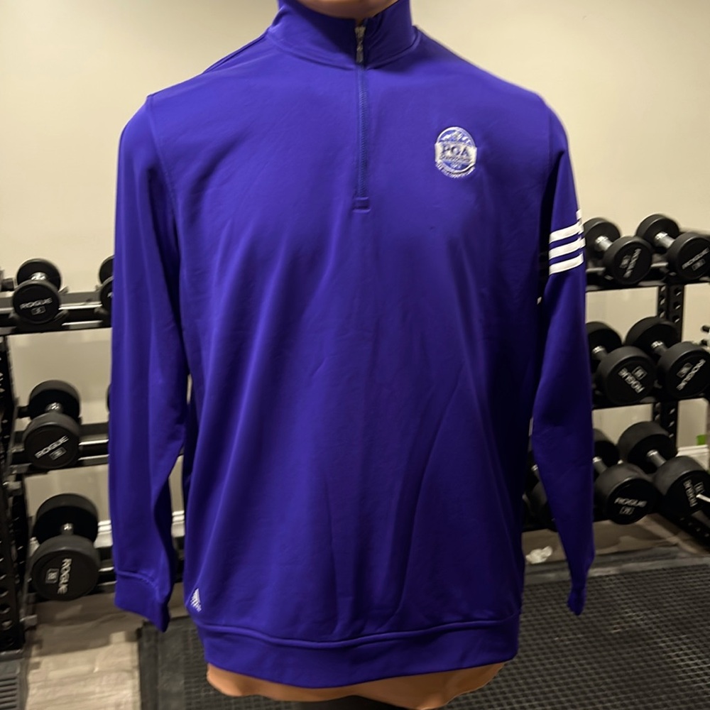 Adidas men’s two XL purple PGA golf pullover